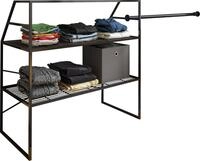 VCM Metall Kleiderschrank |offener Schrank | begehbarer |Dachschr&auml;gen Regal | Ma&szlig;e