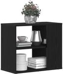 vidaXL Sideboard Schwarz Eichen-Optik 60 x 30 x 50 cm Holzwerkstoff, Moderner