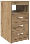 vidaXL Schubladenschrank Artisan-Eiche 40x50x76 cm Holzwerkstoff, Schrank,...