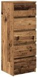 vidaXL Sideboard mit Schubladen Altholz-Optik 37,5x35x99 cm, Kommode, Schrank,