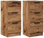 vidaXL Sideboard 2 STK., Kommode mit Schubladen, Anrichte Schrank f&uuml;r...