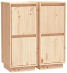 vidaXL 2X Sideboard mit 2 T&uuml;ren Kommode Anrichte Schrank Beistellschrank