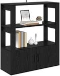 vidaXL Sideboard Schwarz Eichen-Optik 30 x 80 x 90 cm Holzwerkstoff, Stylischer