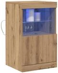 vidaXL LED-Sideboard Artisan-Eiche 41 x 37 x 67 cm Holzwerkstoff, Eleganter,