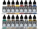 Vallejo Model Color Set Acrylfarben Mittelalter. 16 matte Farben in 18 ml Flaschen
