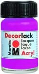 Marabu 11300039014 - Decorlack Acryl Magenta 014, 15 ml, hochgl&auml;nzender Acryllack