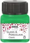 KREUL 16223 - Glass & Porcelain Classic gr&uuml;n, im 20 ml Glas, brillante Glas- und