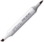 COPIC Sketch Marker Typ E - 47, Dark Brown, professioneller Pinselmarker, mit einer