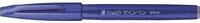 Pentel SES15C-C Faserschreiber mit Flexibler Pinsel-&auml;hnlicher Spitze blau