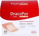 DRACOPOR Wundverband steril 3,8x3,8cm hautfarben, 50 St. Pflaster