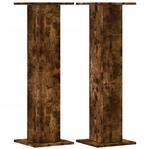 vidaXL Lautsprecherst&auml;nder 2Stk. R&auml;uchereiche 30x30x95cm Holzwerkstoff