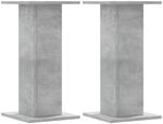 vidaXL Lautsprecherst&auml;nder 2 STK. Betongrau 30x30x60 cm Holzwerkstoff