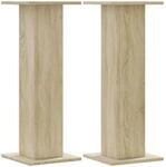 vidaXL Lautsprecherst&auml;nder 2Stk. Sonoma-Eiche 30x30x80cm Holzwerkstoff