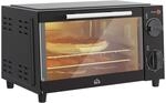 HOMCOM Mini Backofen 9 L 750W 100-230℃ 60 Min. Timer inkl. Backblech,...