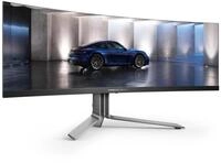 AOC PD49 49 inch Widescreen QD OLED Black Multimedia Curved Monitor