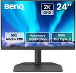 BenQ SW242Q Fotografen-Monitor (AQcolor-Technologie, 24 Zoll, 16:10 2K, 99%...