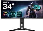 Gigabyte OLED WQHD Curved Gaming Monitor MO34WQC2-34 Zoll, 3440 x 1440, 240Hz,