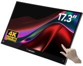 Verbatim Portable Touchscreen Monitor 4K, mobiler 17,3" Bildschirm aus Aluminium,