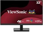 ViewSonic VA3208-4K-HD Monitor 32 zoll 4K UHD 3840 x 2160, VA, 104% sRGB, 60Hz,