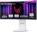 LG Ultragear&trade; 34GS95QE-W.AEU (34 Zoll) 21:9 Curved 800R UWQHD OLED Gaming-Monitor,
