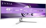 Philips Evnia 49M2C8900AM - 49 Zoll DQHD OLED Curved Gaming Monitor, 240 Hertz,