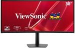 ViewSonic VA3820C UWQHD Curved Monitor 38 Zoll mit USB-C Hub, 3840p x 1600p, 21:9, 2