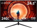 Z-Edge 240Hz 25 Zoll (24,5 Zoll) Gaming Monitor 1ms MPRT 1080P Full HD 16:9 VA Panel,