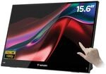 Verbatim Portable Touchscreen Monitor, mobiler 15,6" Full HD Bildschirm, leichtes