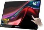 Verbatim Portable Touchscreen Monitor, mobiler 14" Full HD Bildschirm, leichtes