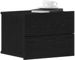 vidaXL Nachttisch Schwarz Eichen-Optik 40 x 30 x 30 cm Holzwerkstoff