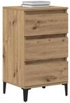 vidaXL Nachttisch Artisan-Eiche 45 x 35 x 44 cm Holzwerkstoff, Eleganter...