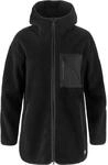 Fj&auml;llr&auml;ven Damen Vardag Pile Fleece Long Jacke, Black, S