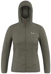 Salewa Puez Catinaccio 2 Tirol Wool Responsive Hooded Jacket W, faded green, M