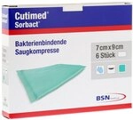 Cutimed Sorbact Saugkompressen 7x9 cm
