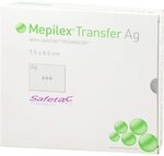 Mepilex Transfer Ag Schaumverband 7,5x8,5 cm
