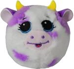 TY Beanie Bouncers T83059 Daisy die lila Kuh mit blauen Augen, Zarte H&uuml;pftiere zum