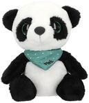Depesche 13432 Snukis - Kuscheltier Panda Piet, in Schwarz Wei&szlig;, mit glitzernden