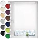Verdunkelungsrollo Klemmfix ohne Bohren 70cm x 100cm Wei&szlig; Verdunklungsrollo
