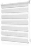 Lichtblick Duo Rollo ohne Bohren, Blickdicht Wei&szlig;, 45 cm x 130 cm (B x L)