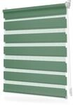Lichtblick Duo Rollo ohne Bohren, Blickdicht Salbei, 45 cm x 130 cm (B x L)