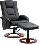 HOMCOM Relaxsessel Massagesessel mit Hocker Fernsehsessel mit Liegefunktion 360&deg;