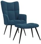 vidaXL Relaxsessel mit Hocker Fernsehsessel Sessel Polsterstuhl Stuhl Relaxstuhl