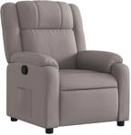 vidaXL Relaxsessel Taupe Stoff