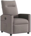 vidaXL Relaxsessel Taupe Stoff
