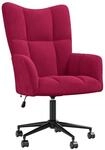 vidaXL Relaxsessel Weinrot Samt