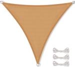 CelinaSun Sonnensegel inkl Befestigungsseile HDPE Basic Dreieck gleichseitig 3,6 x