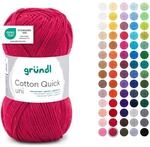 Gr&uuml;ndl Wolle Cotton Quick uni - d&uuml;nne Wolle zum H&auml;keln - Strickgarn - H&auml;kelgarn -