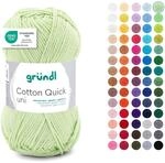 Gr&uuml;ndl Wolle Cotton Quick uni - d&uuml;nne Wolle zum H&auml;keln - Strickgarn - H&auml;kelgarn -
