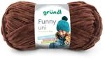 Gr&uuml;ndl Wolle Funny uni - dicke weiche Chenille Wolle zum H&auml;keln - H&auml;kelwolle -