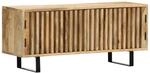 vidaXL Mangoholz Massiv TV Schrank mit 2 T&uuml;ren TV Board M&ouml;bel Lowboard